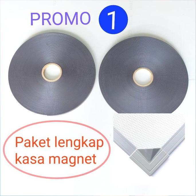 Paket Lengkap Kasa Magnet,Terdiri List Pvc, Magnet,Sudut, Tanpa Kasa Nyamuk Terlaris