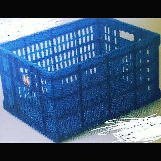 Box Container Hanata 2201 Plastik Krat Keranjang Industri Rak Susun Serbaguna Sayur Buah Ikan Kotak 