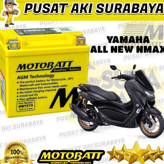 Promo YAMAHA ALL NEW NMAX MOTOBATT MBTZ7S ACCU GEL SIAP PAKAI MOTOR BEAT ISS Diskon