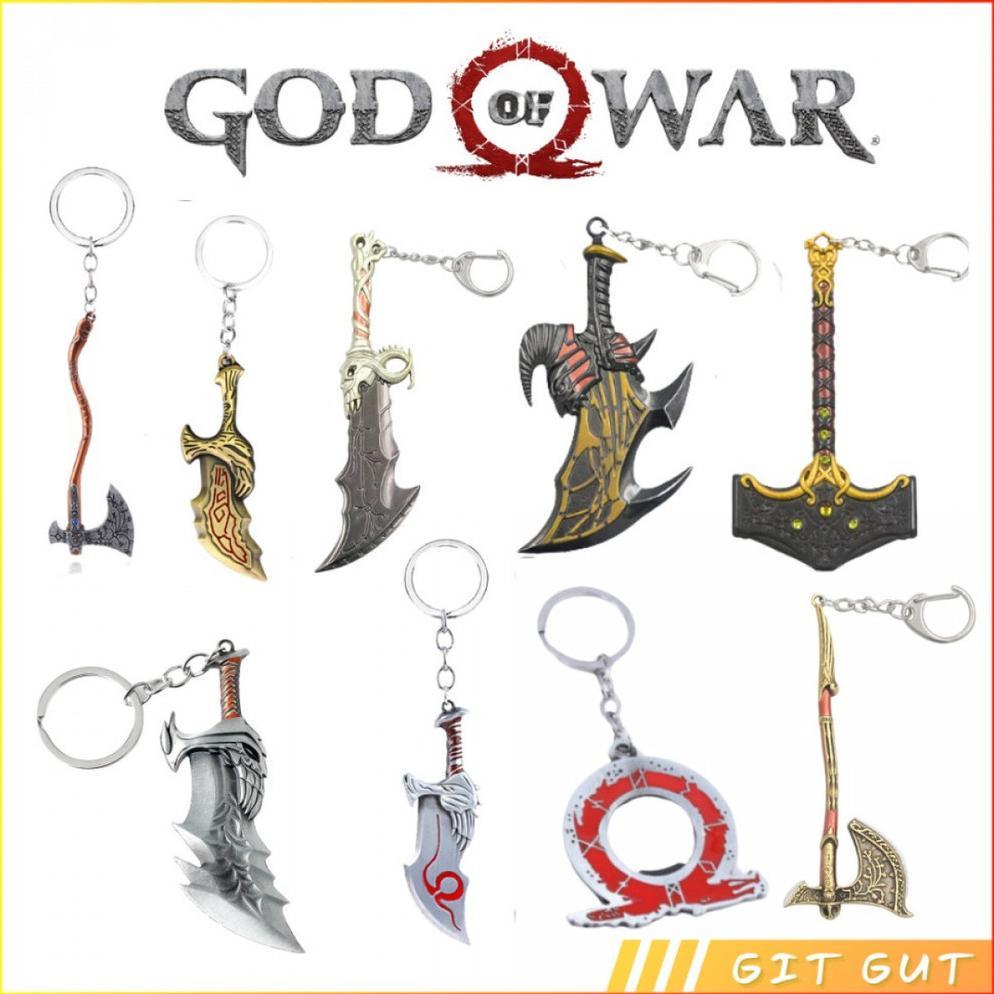Keychain Gantungan Kunci God of War Kratos Axe Blade