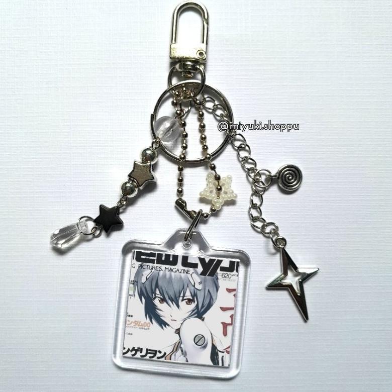 BACA DESK Keychain || Anime Neon Genesis Evangelion ||. Gantungan Kunci