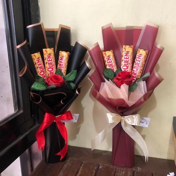 Buket coklat silverqueen / buket coklat bandung / buket coklat wisuda / buket ultah Kode 485