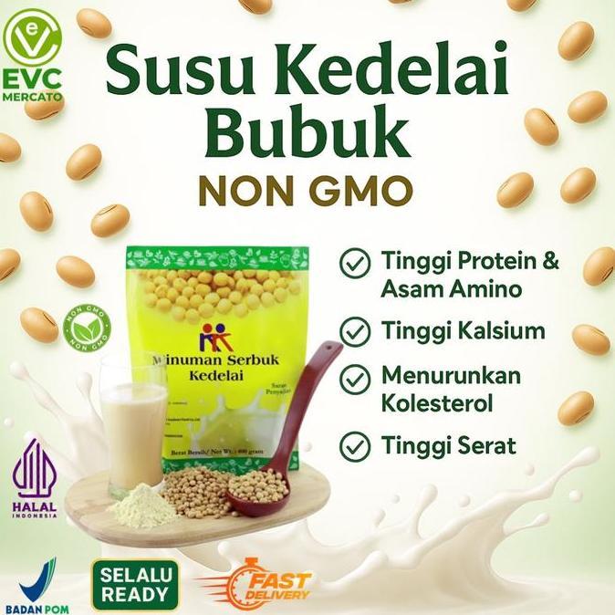 Susu Kedelai Bubuk KK Minuman Serbuk Kedelai Soya bean NON GMO
