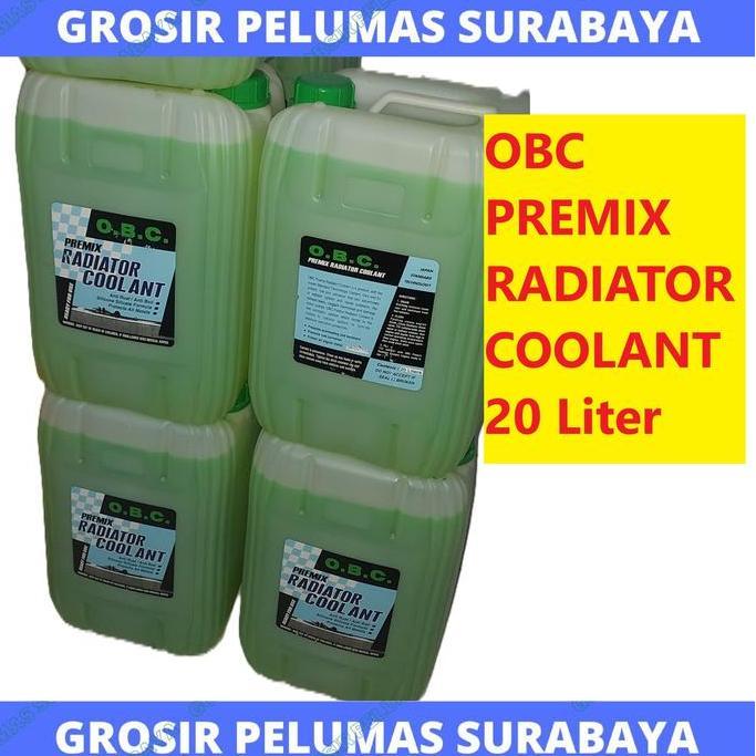 Promo OBC RADIATOR COOLANT Premix Hijau AIR Radiator GALON 20L Pail 20 Liter ALAT BERAT KAPAL Genset