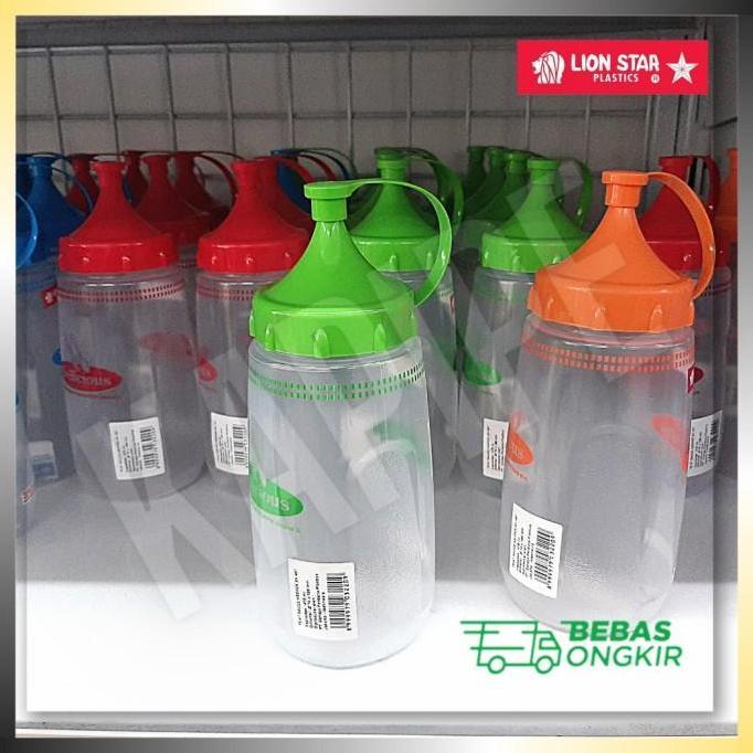 Botol plastik kecap saos 475ml lion star sauce keeper TS-47