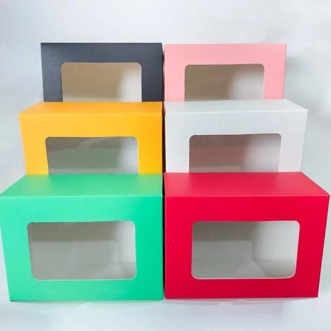Dus Kue Snack box Kotak Brownies Bolu Cake Ogura JENDELA