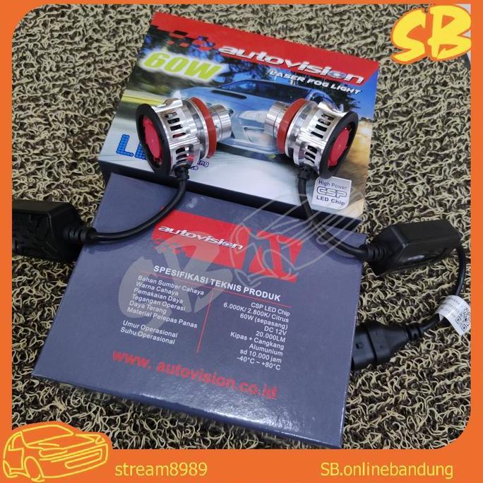 Fog Light Autovision LED Foglamp H11 H8 H16 Hb4 9006 Laser Foglight