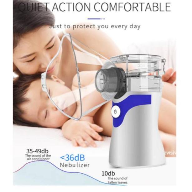 Handheld micro alat terapi pernafasan asma medical inhaler nebulizer hidung sinus uap paru paru