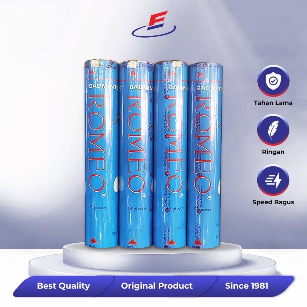 ORIGINAL SHUTTLECOCK ROMEO BIRU ELVANA - KOK BULUTANGKIS ORIGINAL | SHUTTLECOCK TERMURAH & BERKUALIT