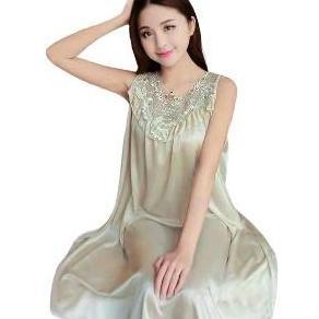 [ Happy Girl Shop ] Piyama Sleepwear Model Daster Panjang Jumbo Wanita Dewasa Front Deep Corak Flow 