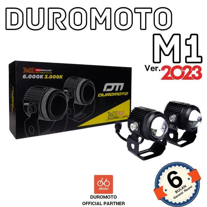 BEST PRICE - DUROMOTO M1 Lampu Foglamp Motor Touring Adventure LED Proyektor 3 Mode
