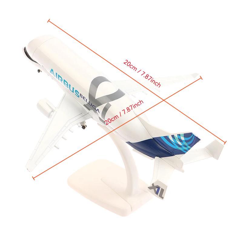 Flash Sale 20Cm Diecast Pesawat Beluga Xl Diecast Pesawat Besi Diecast Pesawat Terbang Beluga Mainan