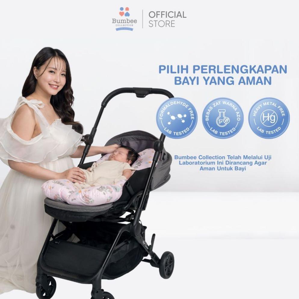 TERBARU Bumbee Collection - Elephant Stroller Pad Alas Stroller Bayi 3 in 1