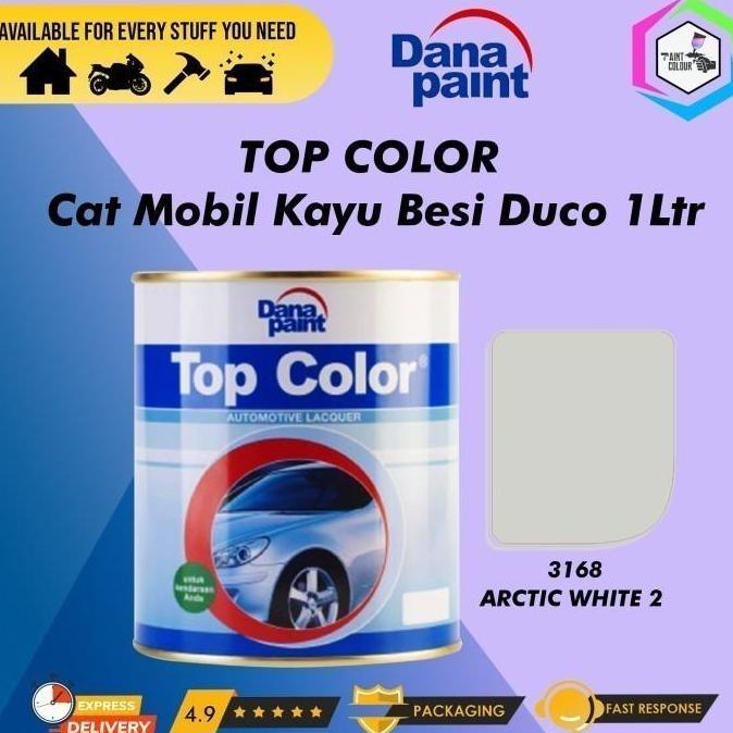 BEST PRICE - TOP COLOR 3168 Arctic White 2 - Cat Mobil Kayu Besi Duco