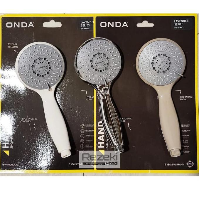 Handshower Onda Exclusive - Shower Mandi 3 Sistem - Keran Cabang - Keran Kamar Mandi original