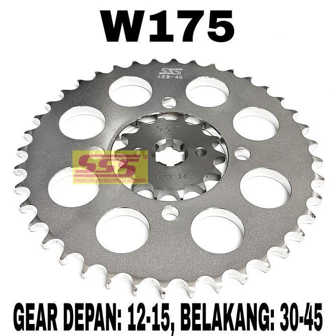 BEBAS ONGKIR - GEARSET SSS 428 BAJA W175 RANTAI SSS SB HSBT HMX LO RO / REGINA ORO RH2 ZRT Z-RING GI