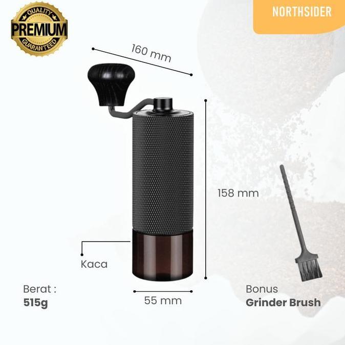 Hand coffee grinder kopi manual stainless steel conical burr JS-20