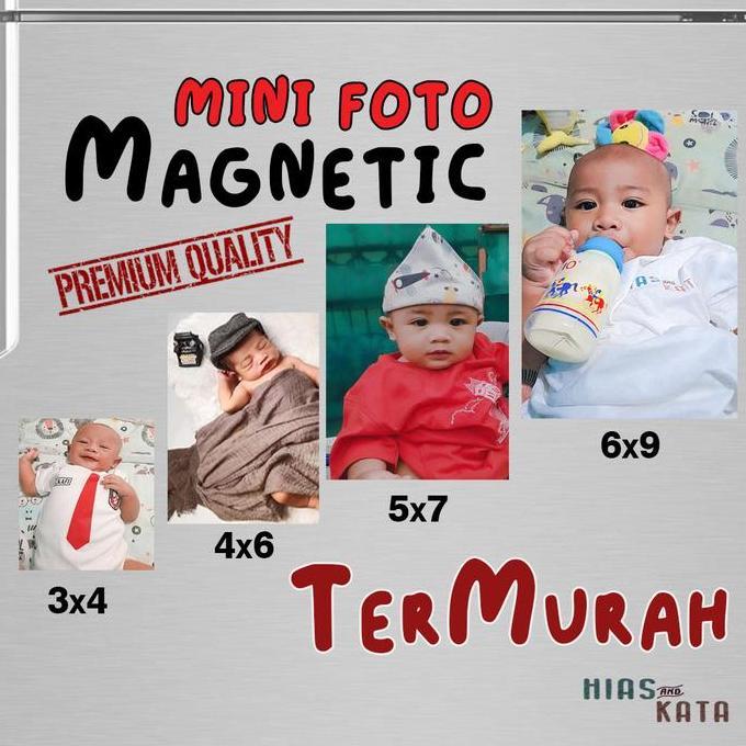 Magnet Kulkas Custom Foto Mini Tempelan kulkas Magnet Lucu Termurah