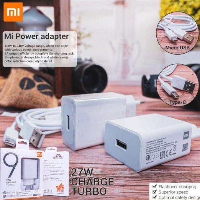 CHARGER XIAOMI MI9 27W TURBO ORIGINAL 27W