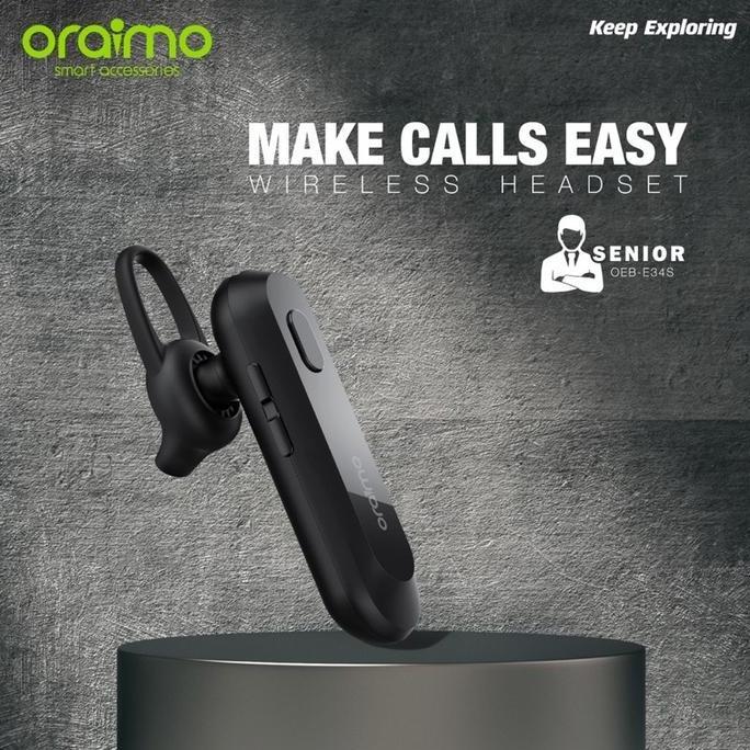 Oraimo Senior Talking Bluetooth Headset Wireless Earphone Handsfree