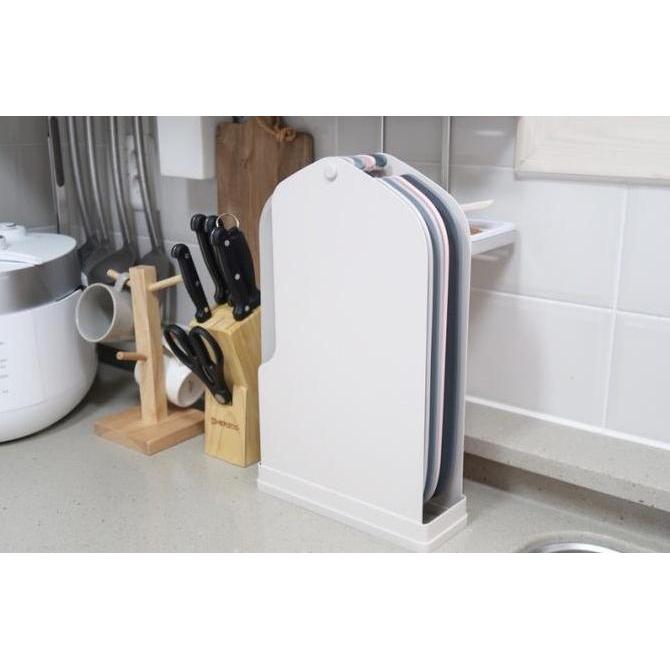 MODORI CHOPPING BOARD SET with stand (4 Pcs)