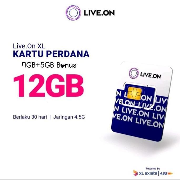 Live.on Kartu Perdana Internet 13GB