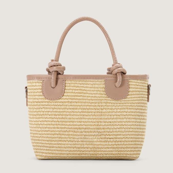 RAINSMORE - Tas Anyaman Rotan untuk Wanita, Model Selempang dan Tas Tangan Kotak Kecil yang Stylish 