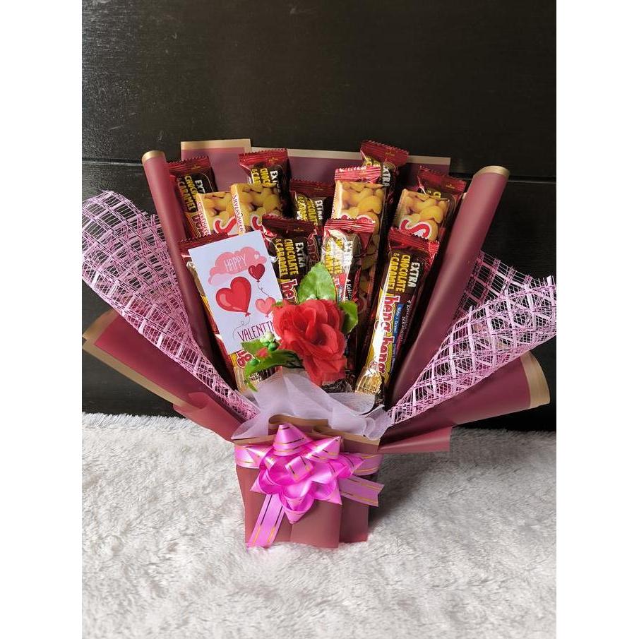 Hampers - Parcel Bouquet Coklat - Buket SilverQueen dan Beng Beng Kode 440