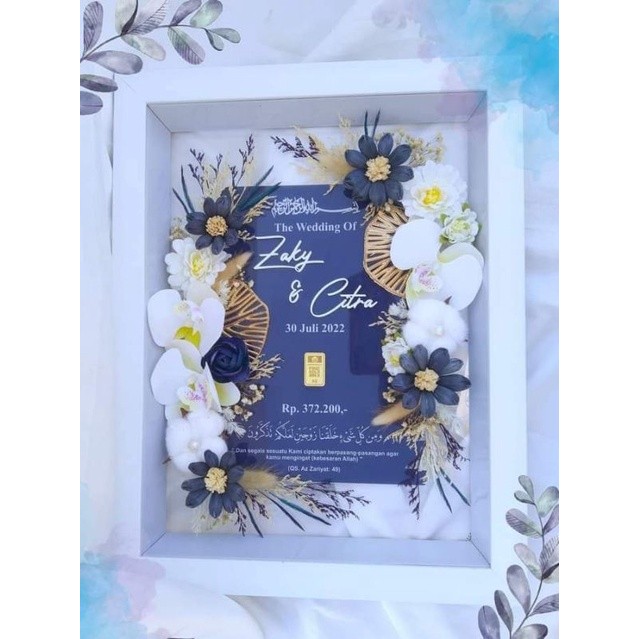 Mahar pernikahan rustic bunga anggrek