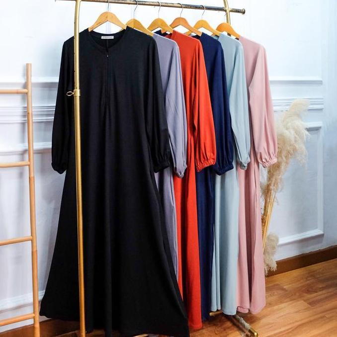 New Jv Hasanah Gamis Payung Kaos Rayon Busui - Alia Rayon Akira Promo Lebaran