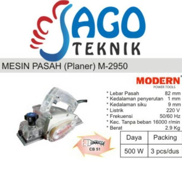 @#@#@#] Mesin Planer / Pasah / Ketam / Serut Kayu MODERN M 2950 / M2950