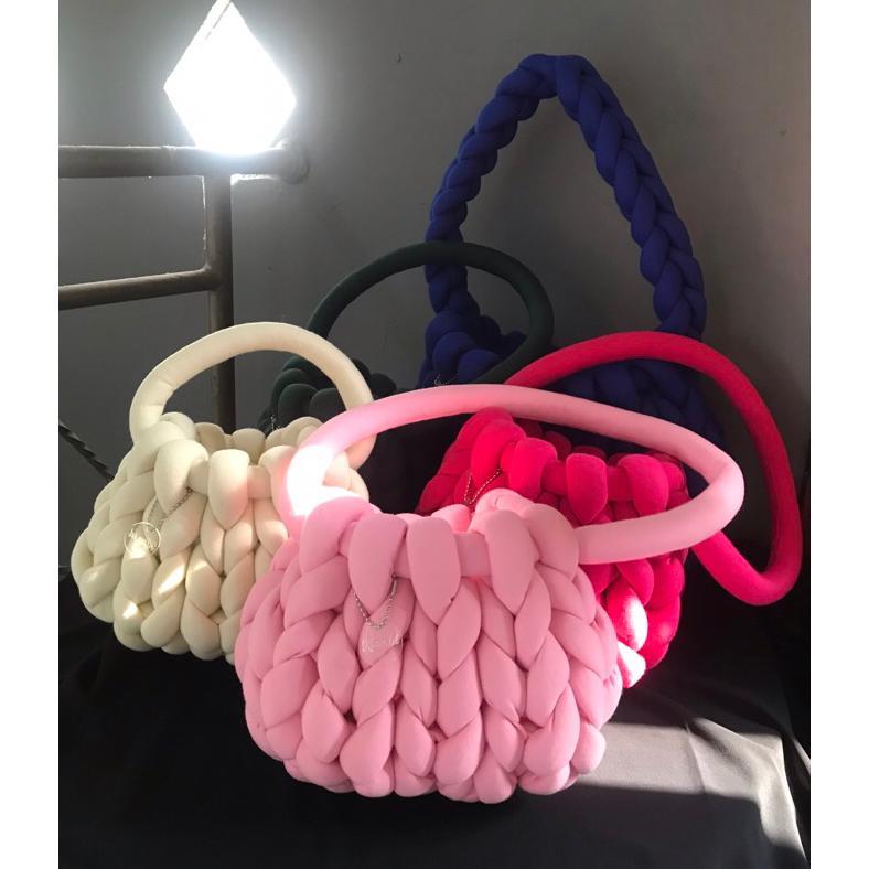 Giant Yarn Bag/Korean Crochet Bag/Chunky Yarn Hand Bag