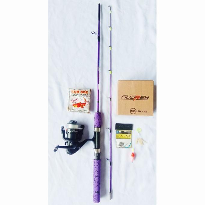 Paket Mancing Kolam Joran Sambung 2 135 Cm Pancing Ikan Nila Udang Dll