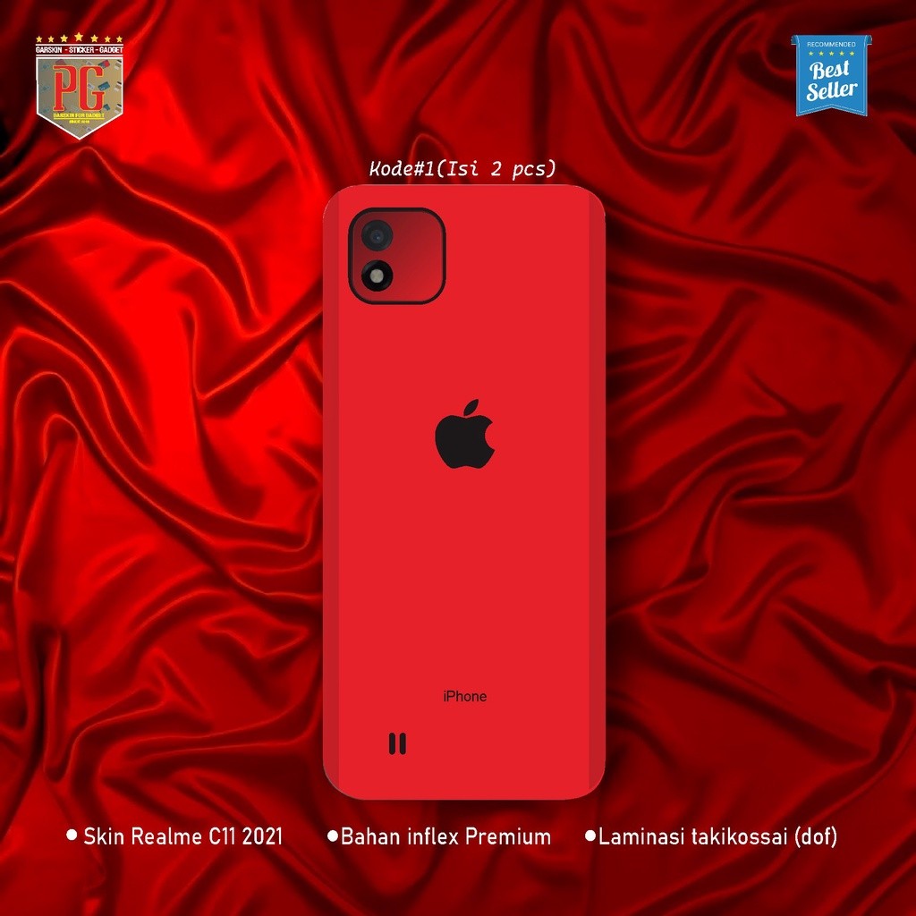 Garskin Case Realme C11 Custom Bisa COD 2Pcs