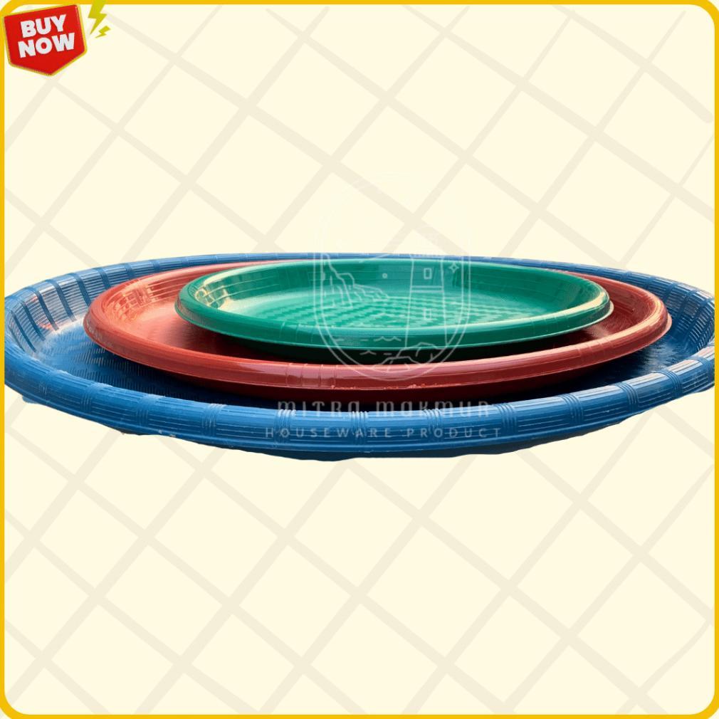 Great - Tampah Bulat Plastik Size S-M-Xl / Wadah Nasi Kebuli / Tampah Tumpeng Viral