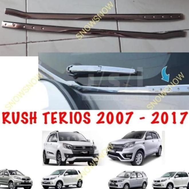 Lis Kaca Belakang Lama 2007 Kaca Warna Chrome Mobil Rush Terios 2007-2017