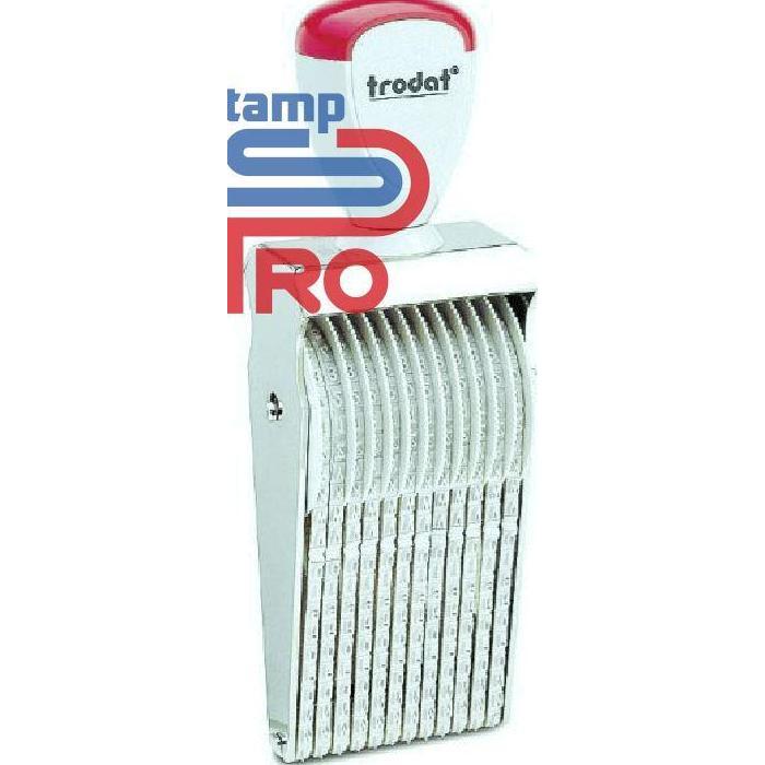 Stempel Trodat Alphabet / Huruf dan Angka Manual 12 Digit 3mm