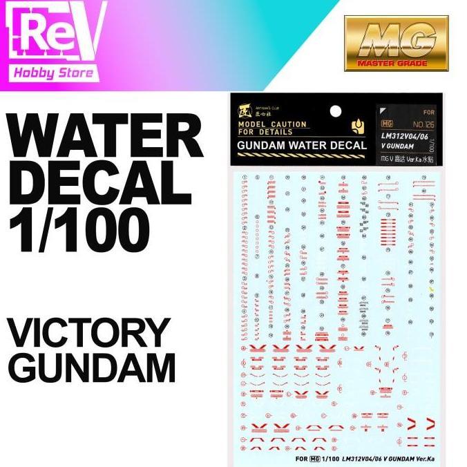 Promo GUNDAM WATER DECAL MG VICTORY GUNDAM MASTER GRADE Diskon