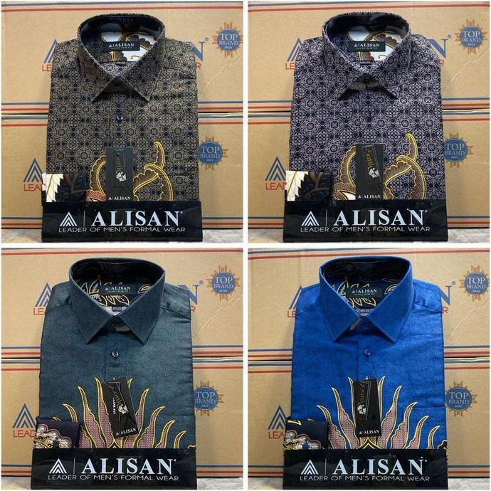 Kemeja Alisan Batik Lengan Panjang Slimfit Semua Varian Formal Katun LM