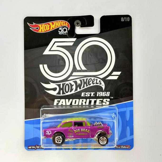 Promo Hotwheels 55 Chevy Bel Air Gasser 50th Favorites Premium Ban Karet Diskon