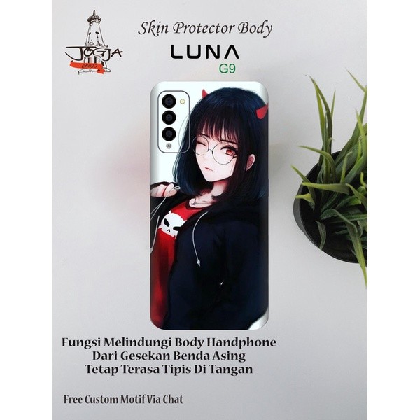 Garskin Case Dapat 2pcs Garskin Hp Luna G9 Motif Anime- Free Custom Custom Bisa COD 2Pcs