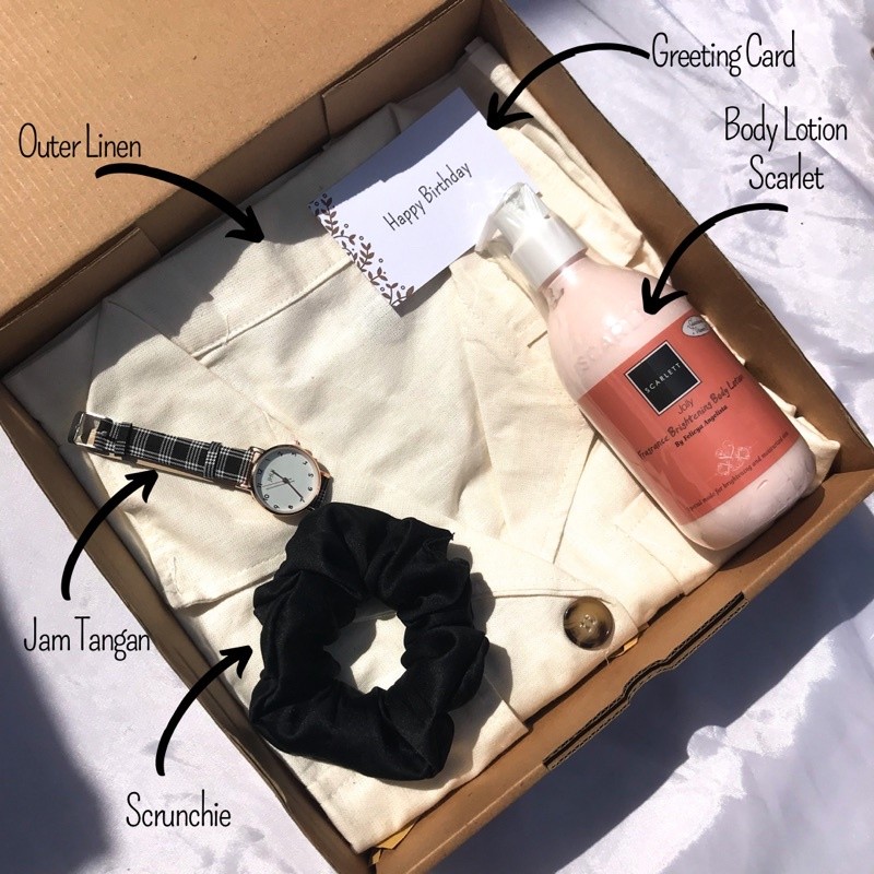 [Outer Cewek]Gift Box Cewek/Hampers Baju Outer Cewek/Kado Pacar/Kado Anniversary/Kado Ulang Tahun/Ka