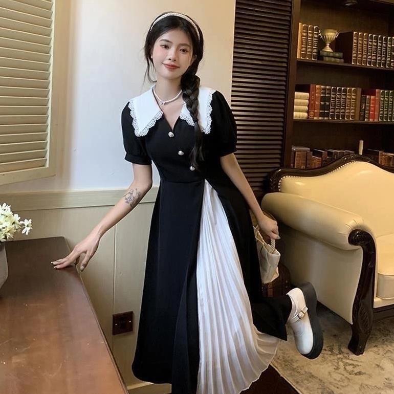 New Arrival Black Harajuku Dress Retro/Gaun Harajuku/Dress Hitam Harajuku