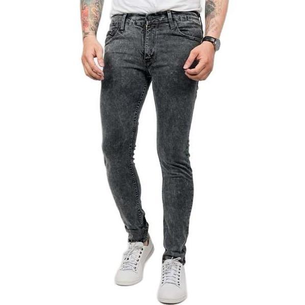 Celana Jeans Pria Celana Jeans Pria Skinny Grey Snow Acid Terbaru -