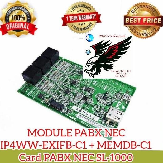 BEBAS ONGKIR - MODULE PABX NEC IP4WW-EXIFB-C1 + MEMDB-C1 Card PABX NEC SL-1000