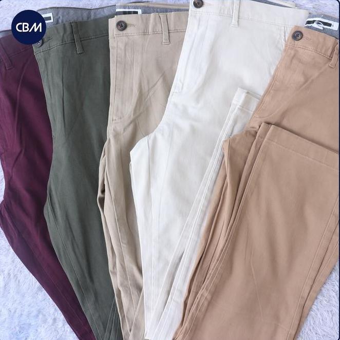 C1826 Celana Chino Panjang Celana Chino Panjang Warna C1826 Ivory Warna Ivory - Kasual Kerja Santai