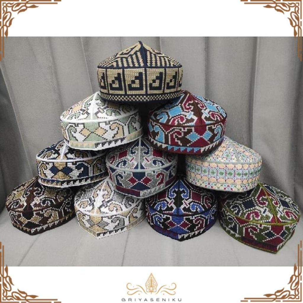 Special Price Peci Pakistan Exclusive Full Bordir Premium/  Kopiah Pakistan Elegan / Songkok Ecer Gr