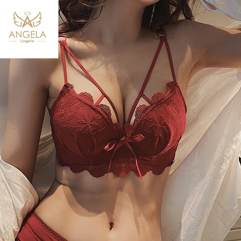 Official Angela Premium Japan Cynthia Bra Bh Push Up Set Tanpa Kawat Celana Dalam Wanita Bikini Spor