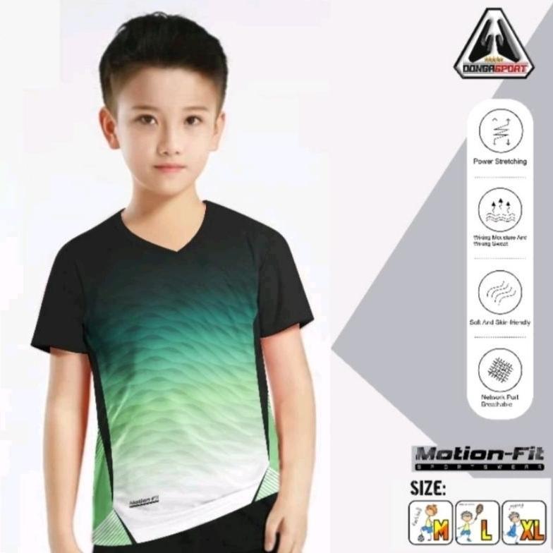 Hot Bal-02 Baju Badminton Anak Jersey Bulutangkis Anak Kaos Badminton Anak Premium
