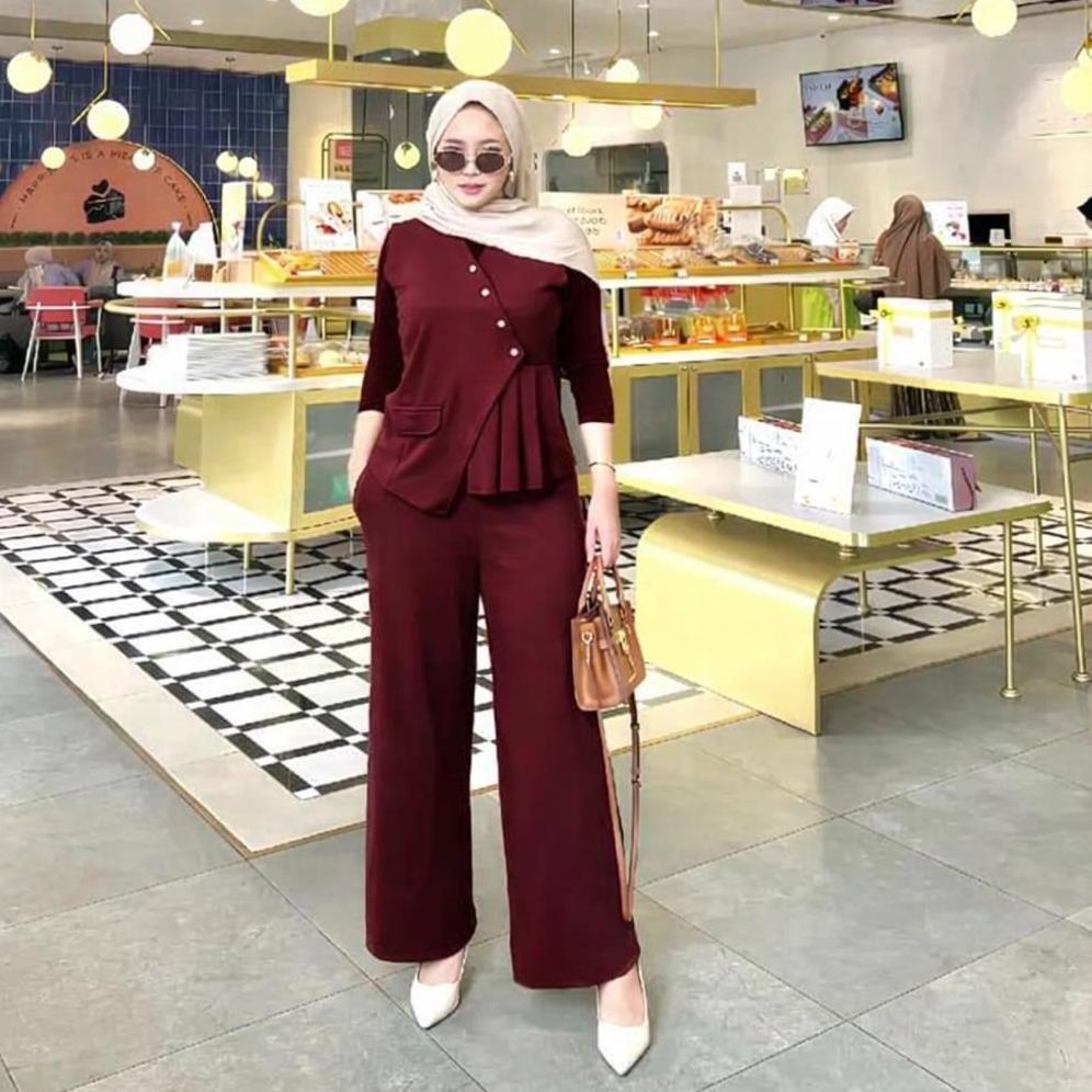 Recommended Rachel Set Celana +Rompi - Bestiie Fashion - Setelan Knit Premium - Vest Set Celana - At